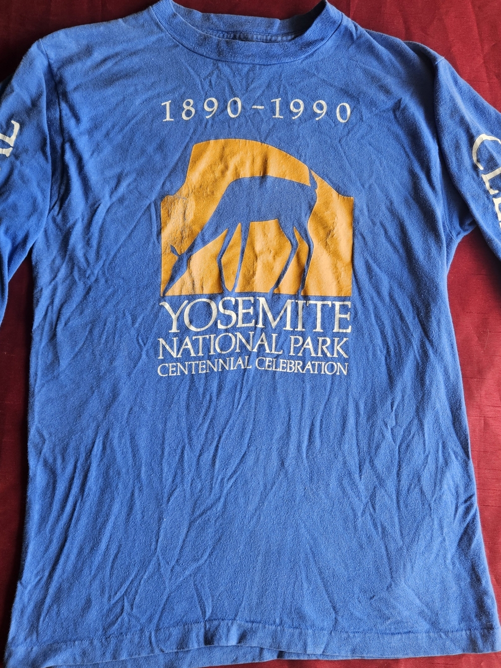 Vintage '90s Yosemite National Park Centennial Celebration Deer Shirt Small RARE